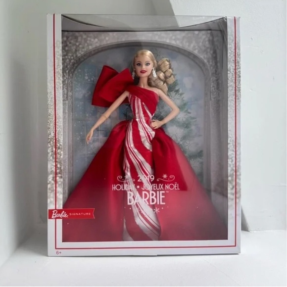 Holiday Barbie 2019 Christmas - New in box, Red and White Elegance - Picture 1 of 4